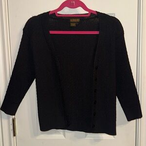 Black Cardigan Sweater